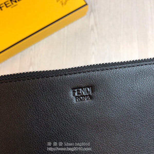 FENDI最新款手包 原單品質 進口小牛皮 小怪獸 芬迪手拿包 logo皮信封手包  fdz2122